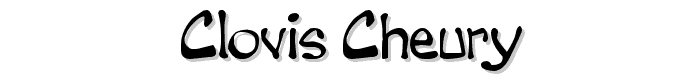 clovis cheury font